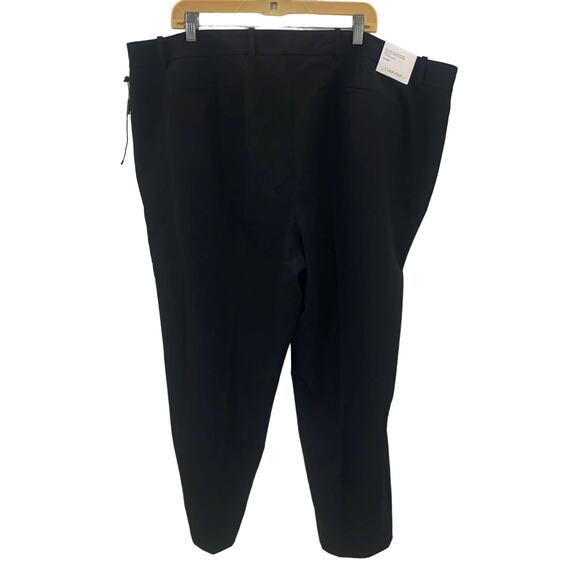 Calvin Klein Women's Slim Fit Cropped Dress Pants High Rise Black Size 22W NEW - Picture 2 of 12